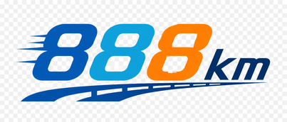 888 km
